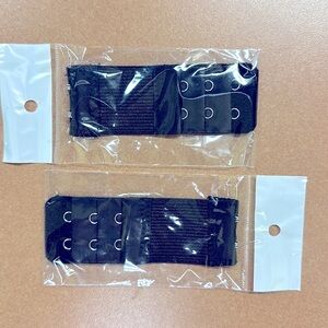 Black Bra Extender 2 piece, NIP